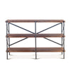 Organic Forge 56-Inch Horizontal Live Edge Bookshelf