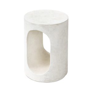 Samson End Table In Textured Lunar Concrete