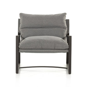 Avon Outdoor Sling Chair In Charcoal