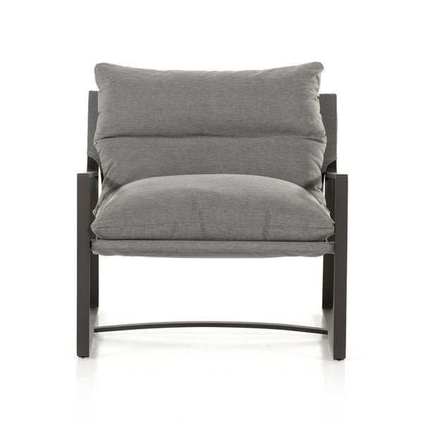 Avon Outdoor Sling Chair In Charcoal