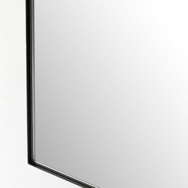 Georgina Small Mirror In Iron Matte Black