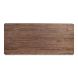 Round Off Small Dining Table in Walnut Brown