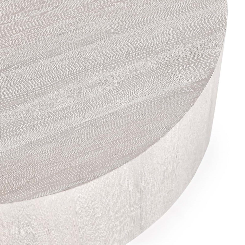Layne Solid Wood Round Coffee Table with Casters