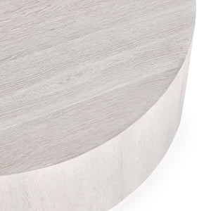 Layne Solid Wood Round Coffee Table with Casters