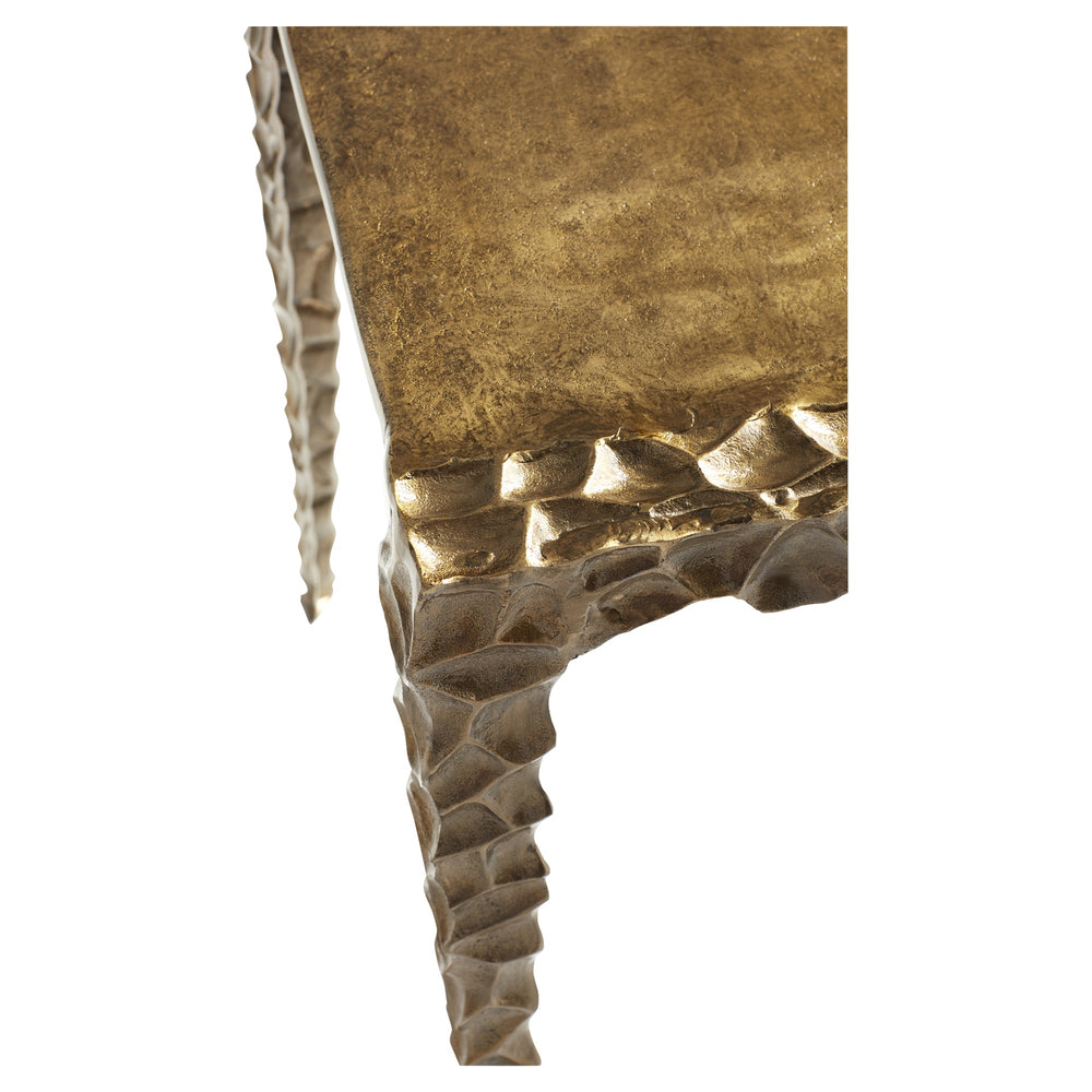 Imprint Side Table | Antique Brass
