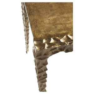 Imprint Side Table | Antique Brass