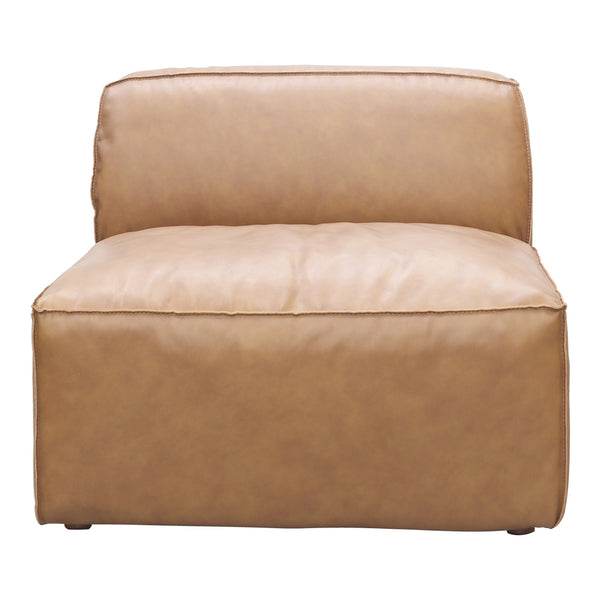 Moe's Form Slipper Chair in Sonoran Tan Leather