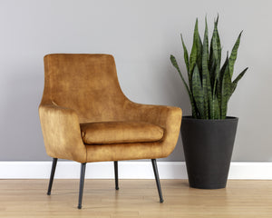 ALETTA LOUNGE CHAIR - NONO TAPENADE GOLD