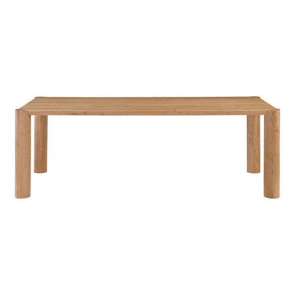 Moe's Post Small Dining Table in Natural Oak