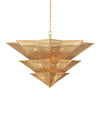 Hanway Chandelier In Antique Gold Leaf