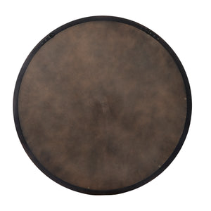  Chandler Round Wall Mirror, Charcoal