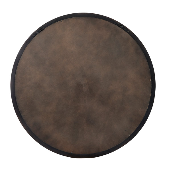  Chandler Round Wall Mirror, Charcoal