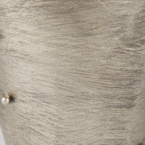 Elio 12.2H Large Champagne Metal W/Studs Vase