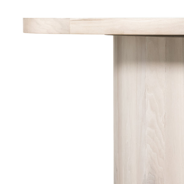 Hudson Round Dining Table In Ashen Walnut