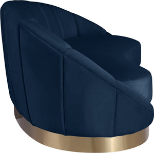 Jesse Chaise In Navy Velvet