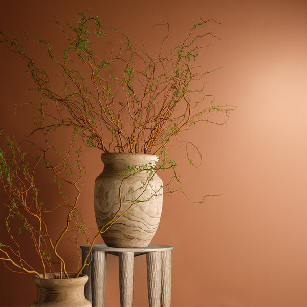 Naga Mango Wood Side Table, Natural