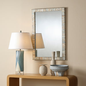 Heron Mother of Pearl Rectangle Wall Mirror 