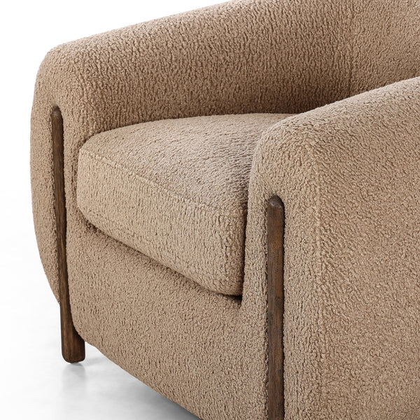 Lyla Chair In Sheepskin Camel