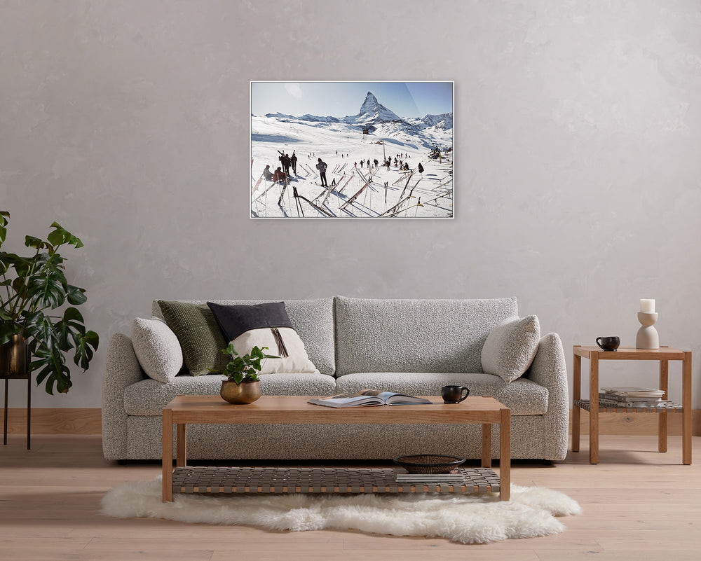 Zermatt Skiing (36" X 24") In Slim Aarons's Showcase In Photography Art