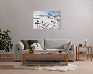 Zermatt Skiing (36" X 24") In Slim Aarons's Showcase In Photography Art