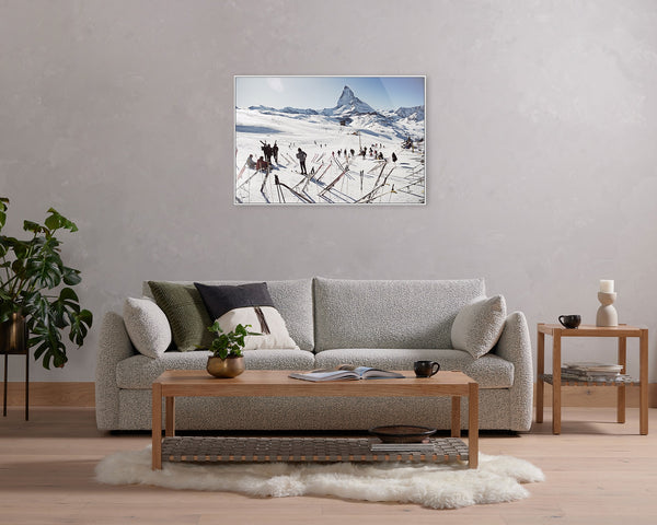 Zermatt Skiing (36" X 24") In Slim Aarons's Showcase In Photography Art