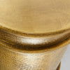 Gavel Accent Table| Brass