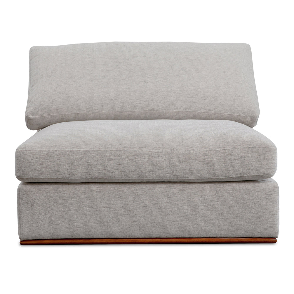 Rue Slipper Chair in Flecked Grey
