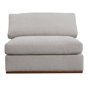 Rue Slipper Chair in Flecked Grey