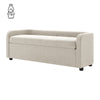 Wendy KD Fabric Storage Bench, Meridian Cream