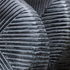 Viewpoint Aged Black Vases, Set/2