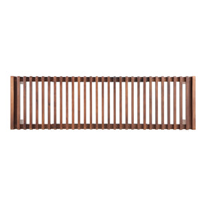 Moe's Rohe Bench in Walnut Brown Solid Wood