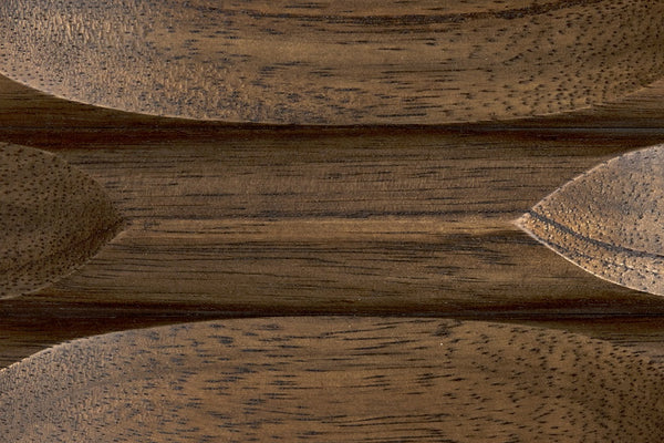 Collins Hutch in Dark Walnut with Glass Accents