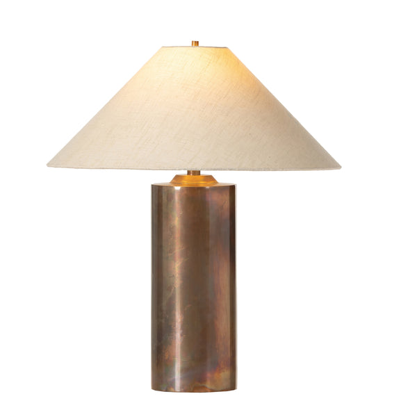 Seaton Table Lamp In Iridescent Acid Wash