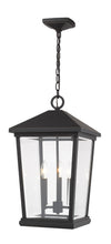 Beacon 3 Light Outdoor Chain Mount Ceiling Fixture in Oil Rubbed Bronze Finish