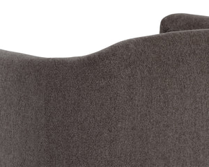 BIRRIT SWIVEL ARMCHAIR - ALASKA HEDGEHOG BROWN