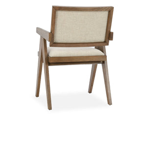 Dolton Upholstered Dining Armchair - Solid Wood Frame