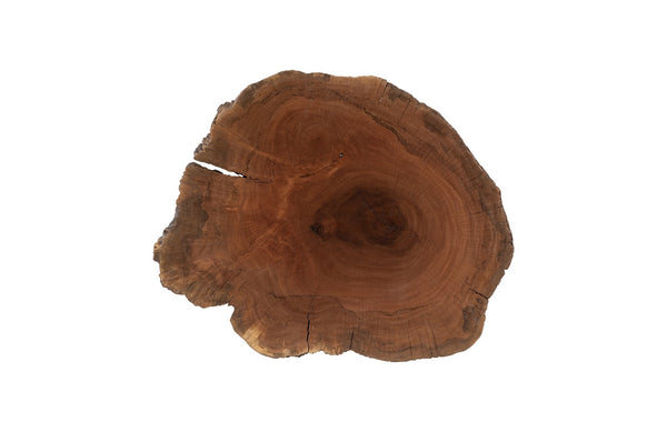 Burled Coffee Table, Black Metal Legs, Smallall