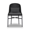 Jericho Outdoor Dining Chair In Vintage Coal And Charcoal Iron And Arashi Graphite