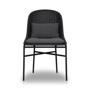 Jericho Outdoor Dining Chair In Vintage Coal And Charcoal Iron And Arashi Graphite