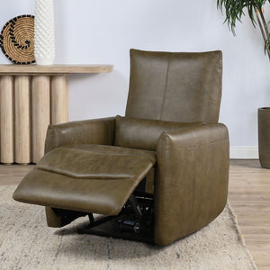 Thaya Leather Power Recliner with Adjustable Legrest