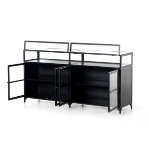 Shadow Box Sideboard In Black
