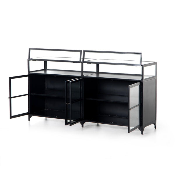 Shadow Box Sideboard In Black