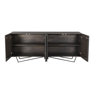 Moe's Brolio Sideboard Charcoal Mango Wood