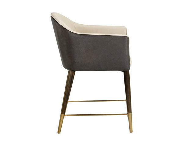 Kylin Dining Armchair Chair - Dillon Cream / Bravo Ash