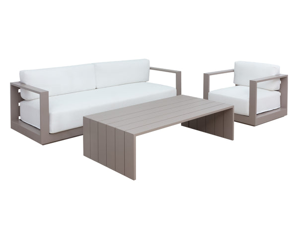 TAVIRA ARMCHAIR - GREIGE - STINSON WHITE