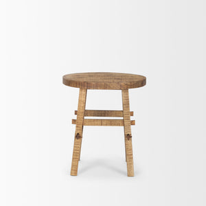 Rosie Small Brown Wood End Table