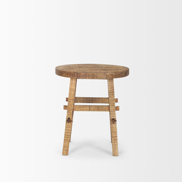 Rosie Small Brown Wood End Table