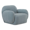 Moe's Hazel Lounge Chair in Light Blue Velvet