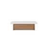 Gemma Storage Bench Oat with Wooden Base