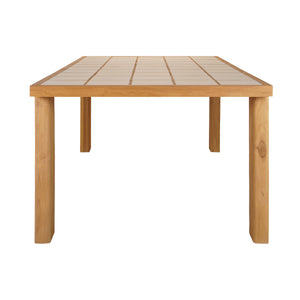 Marina Outdoor Dining Table in Natural Finish